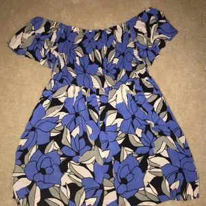 Free People Louise Off-The-Shoulder Printed Dress